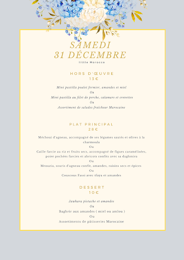 Little Morocco menu 1