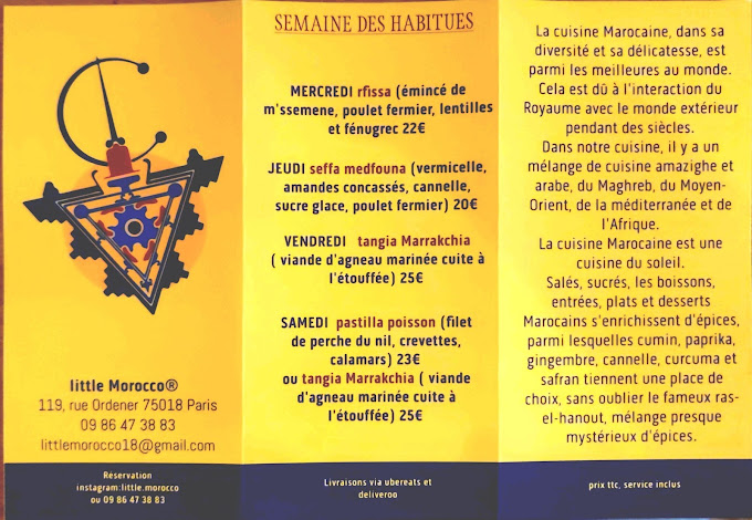 Little Morocco menu 2